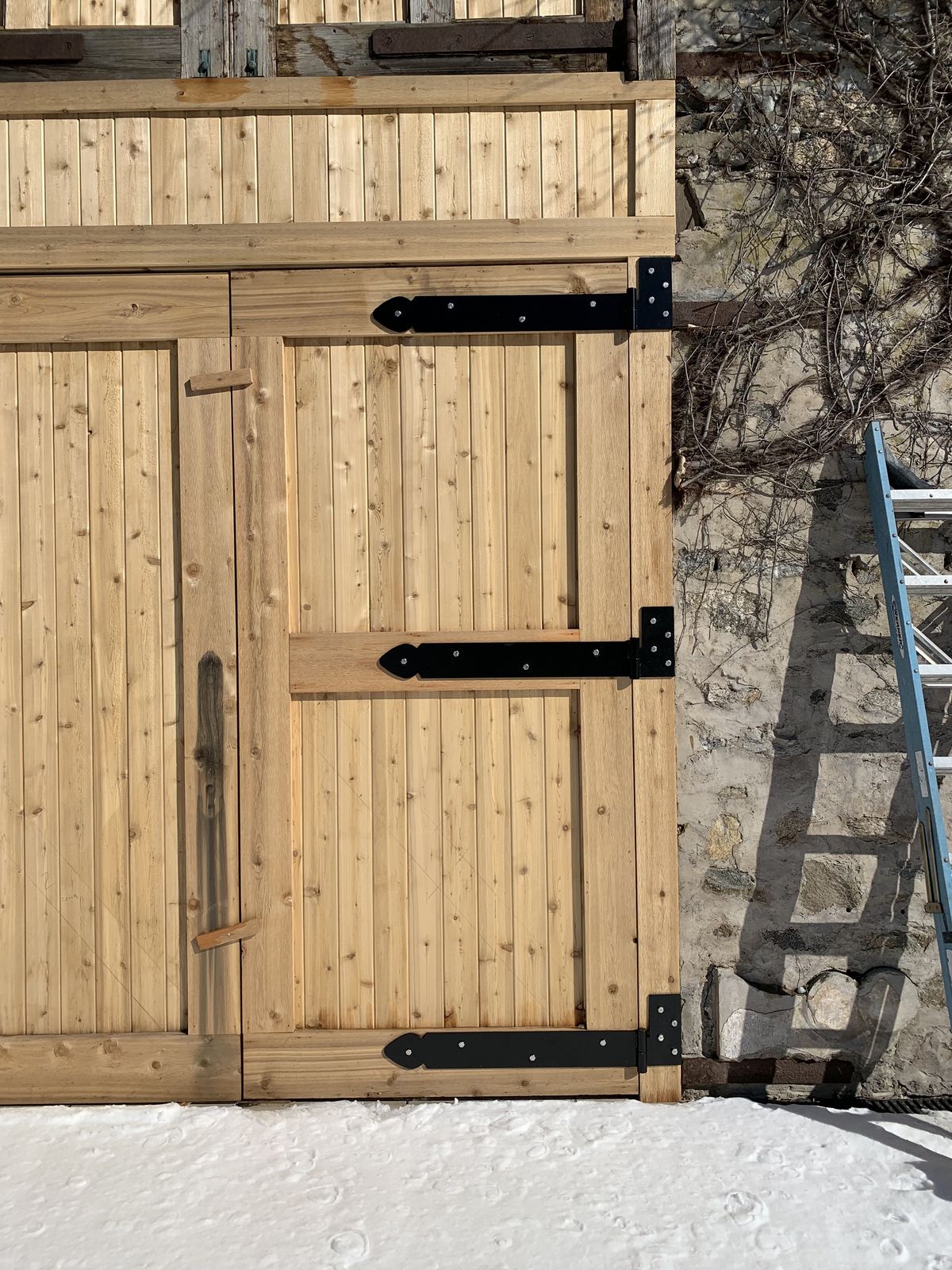 Custom strap hinges, fabricated and fitted